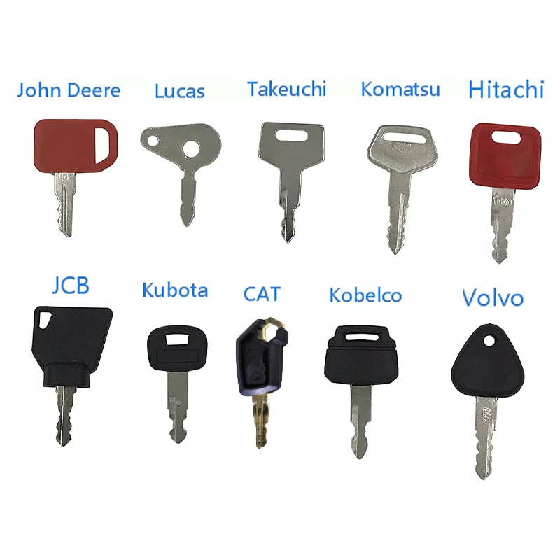 Heavy Equipment Key Set - 10-delige hoofdsleutelontstekingsset voor landbouw- en zware
