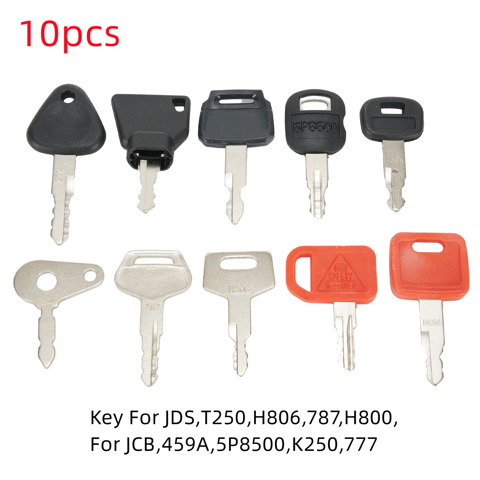 Heavy Equipment Key Set - 10 Key Set Master Key Contactset