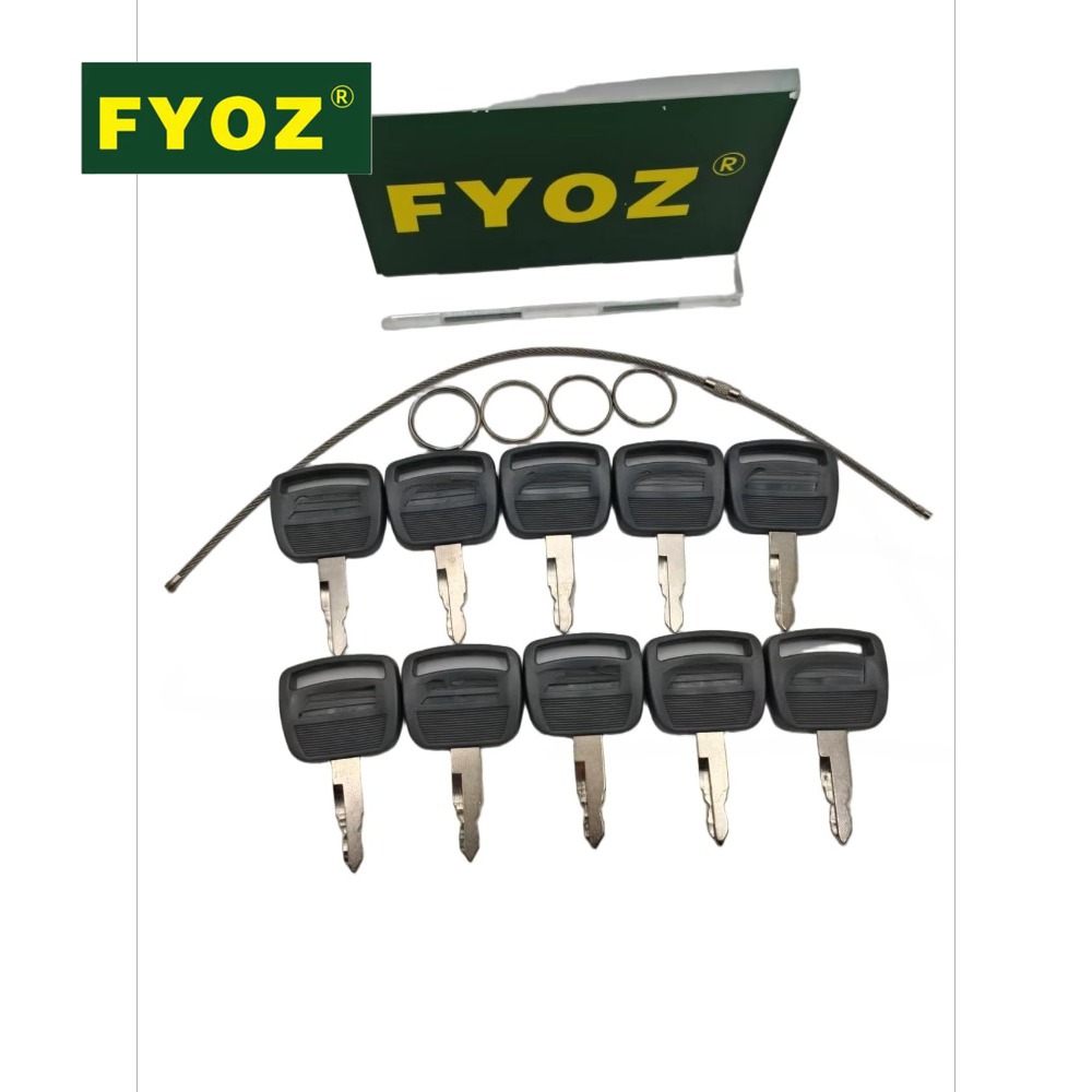10 stuks graafmachinesleutels  - Heavy Equipment Key Set recensie en prijs