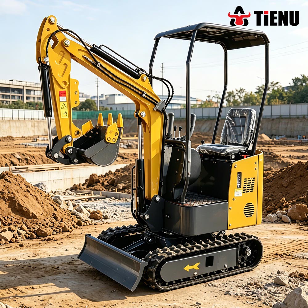 Compacte rupsgraafmachine, CE- - Tractor Backhoe recensie en prijs