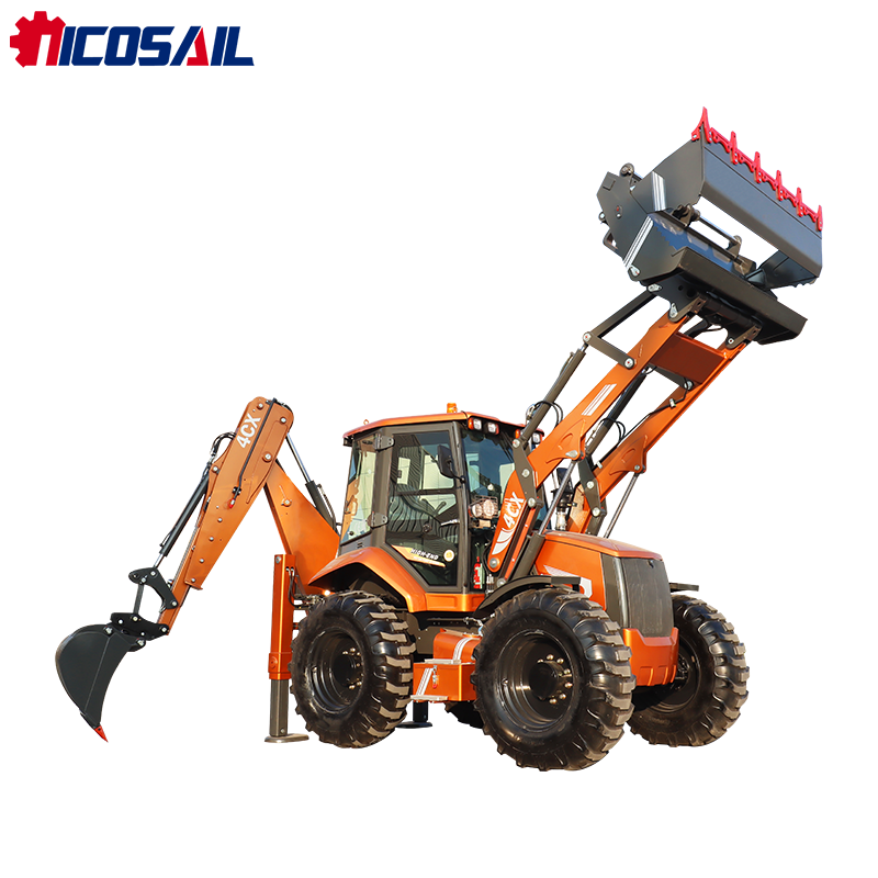 4CX Graafmachine met achterlad - Tractor Backhoe recensie en prijs