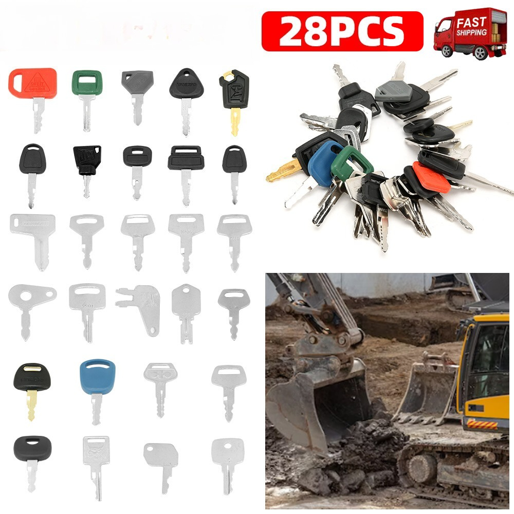 28 sleutels voor graafmachines - Heavy Equipment Keys Master Set recensie en prijs