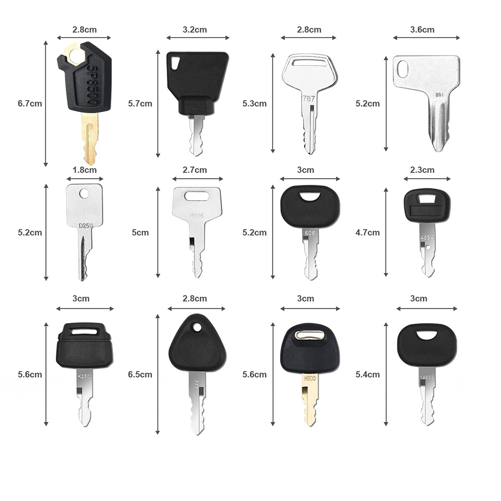 12 Stuks Zware Apparatuur Bouw - Heavy Equipment Key Set recensie en prijs